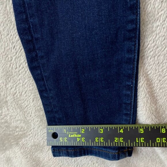 Loft Womens Jeans Size 25/0 High Waist Skinny Classic Button Fly Blue Denim - Picture 4 of 13